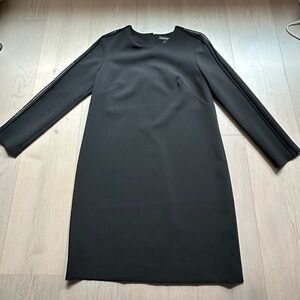 Banana Republic Black Cropped Sleeve straight dress